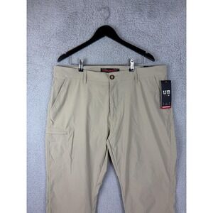 Unionbay Pants Mens 40x30 Khaki UB Active 8 Nylon Stretch Hiking Outdoor Men New